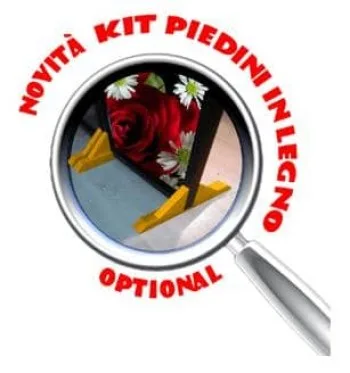 Kit Piedini (Optional) per mantenere il divisorio dritto senza piagare le ante